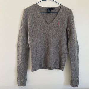 Ralph Lauren Sport, Heather Grey, Medium wool sweater